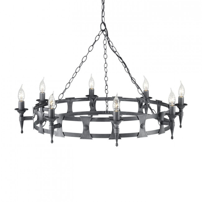 Люстра Elstead Lighting Saxon SAX8 BLK/SIL Люстра Elstead Lighting Saxon SAX8 BLK/SIL