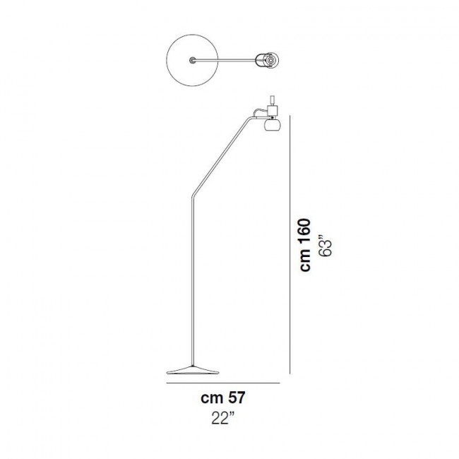 Торшер Vistosi Vega PT ALO BC BC Торшер Vistosi Vega PT ALO BC BC