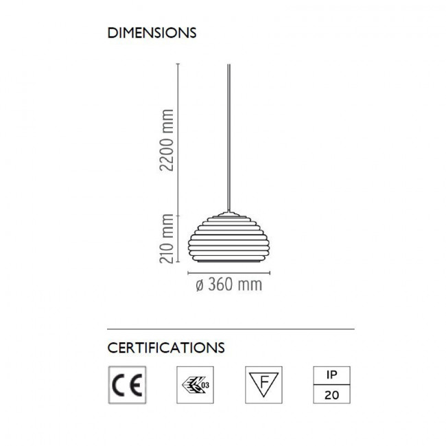 Подвесной светильник Flos Splugen Brau F6500000 Подвесной светильник Flos Splugen Brau F6500000