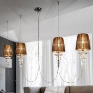 Подвесной светильник Morosini Evi Style Gadora S4L ES0604SO04GTAL Подвесной светильник Morosini Evi Style Gadora S4L ES0604SO04GTAL