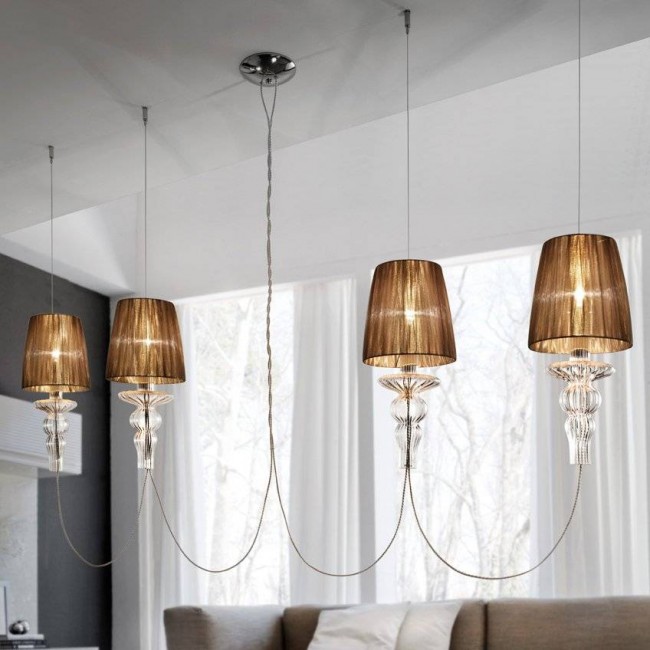 Подвесной светильник Morosini Evi Style Gadora S4L ES0604SO04GTAL Подвесной светильник Morosini Evi Style Gadora S4L ES0604SO04GTAL