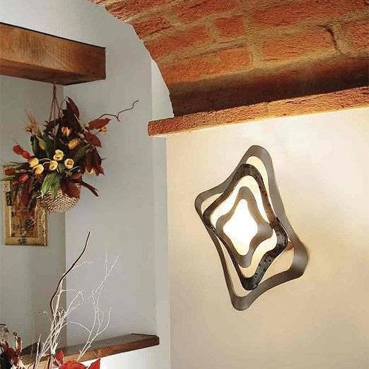 Настенный светильник Masca Gioiello 1844/A2 Ral nero / Glass 548 Настенный светильник Masca Gioiello 1844/A2 Ral nero / Glass 548