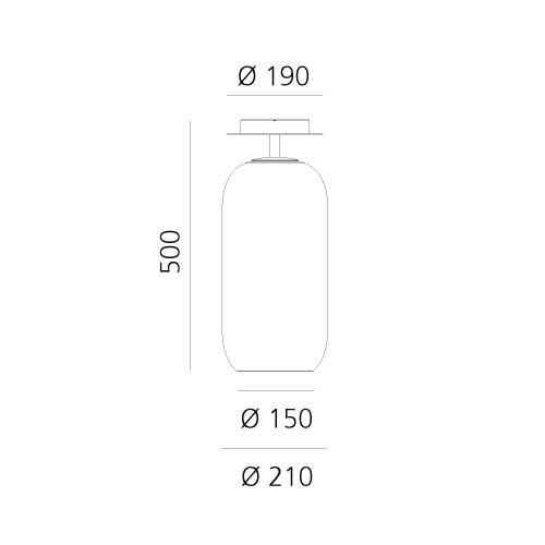 Потолочный светильник Artemide Gople 1413020A Потолочный светильник Artemide Gople 1413020A