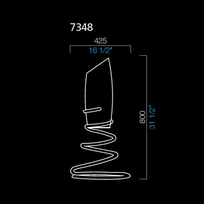 Настольная лампа Barovier&Toso Bako 7348/VJ/CL