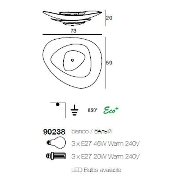Потолочный светильник Linea Light Moledro 90238 Потолочный светильник Linea Light Moledro 90238