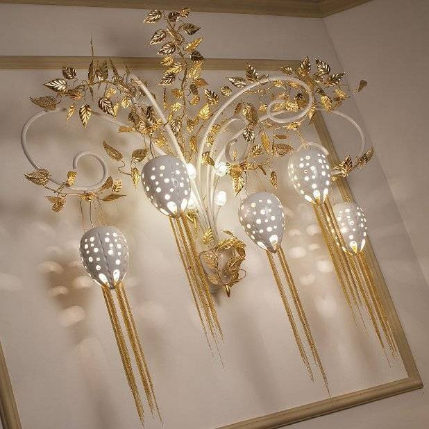 Бра Masca Fantasia 1881/A5 Bianco lucido oro Бра Masca Fantasia 1881/A5 Bianco lucido oro