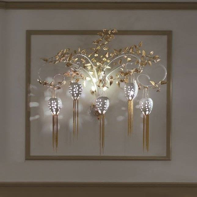 Бра Masca Fantasia 1881/A5 Bianco lucido oro Бра Masca Fantasia 1881/A5 Bianco lucido oro