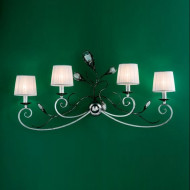 Бра MM Lampadari Pavone 6920/A4 V2556 With White Organza Бра MM Lampadari Pavone 6920/A4 V2556 With White Organza