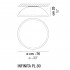 Потолочный светильник Vistosi Infinita PL 80 E27 BC BC Потолочный светильник Vistosi Infinita PL 80 E27 BC BC
