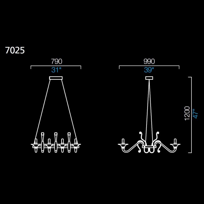 Люстра Barovier&Toso Mood Redon 7025/CC
