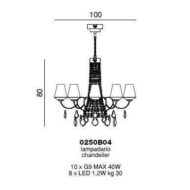 Люстра Beby Group Charming beauty 0250B04 Light gold White White gold leaf Люстра Beby Group Charming beauty 0250B04 Light gold White White gold leaf