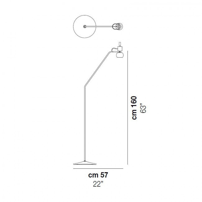 Торшер Vistosi Vega PT ALO MC/1 BC Торшер Vistosi Vega PT ALO MC/1 BC