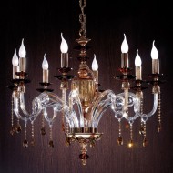 Люстра Euroluce Elsa L8 gold Topaz Люстра Euroluce Elsa L8 gold Topaz