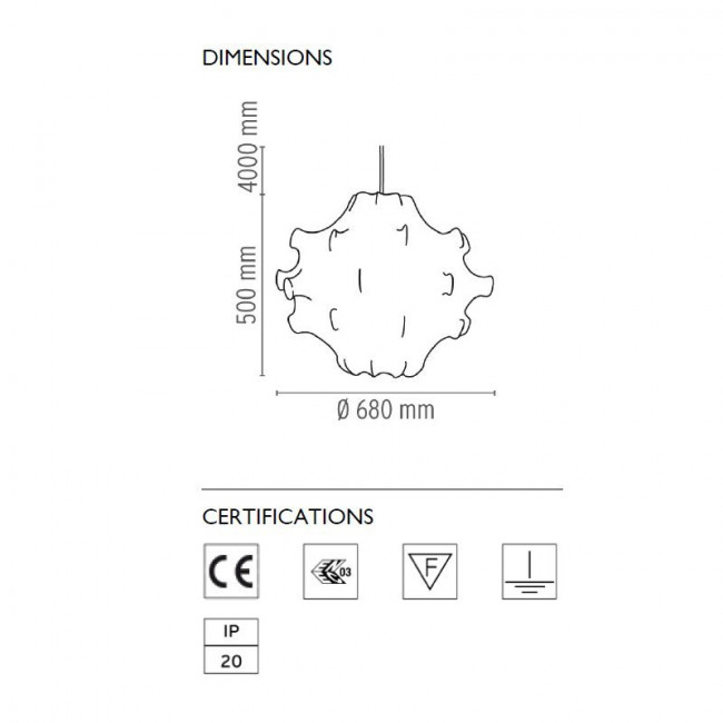 Подвесной светильник Flos Taraxacum 1 F7401009 Подвесной светильник Flos Taraxacum 1 F7401009