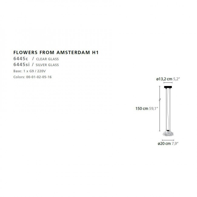 Подвесной светильник Ilfari Flowers from Amsterdam H1 10711 02 Подвесной светильник Ilfari Flowers from Amsterdam H1 10711 02