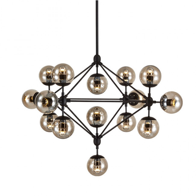 Подвесная люстра DeLight Collection Modo 8916/15 black/cognac Подвесная люстра DeLight Collection Modo 8916/15 black/cognac