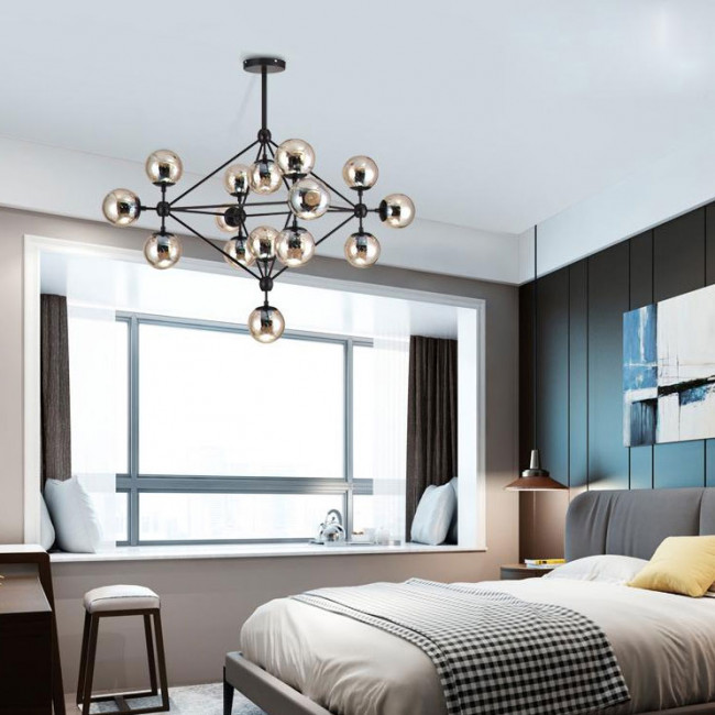 Подвесная люстра DeLight Collection Modo 8916/15 black/cognac Подвесная люстра DeLight Collection Modo 8916/15 black/cognac