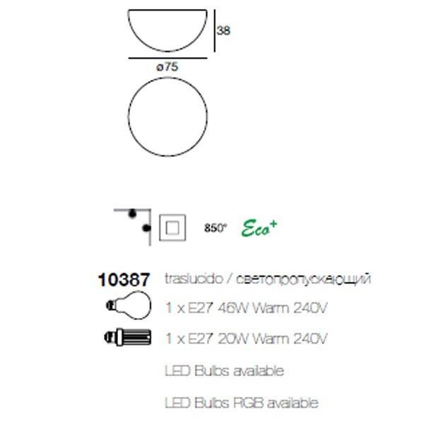 Настенно-потолочный светильник Linea Light Ohps! 10387 Настенно-потолочный светильник Linea Light Ohps! 10387