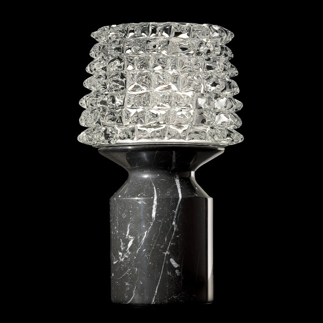 Настольная лампа Barovier&Toso Camparino 7359/CC/MB Настольная лампа Barovier&Toso Camparino 7359/CC/MB