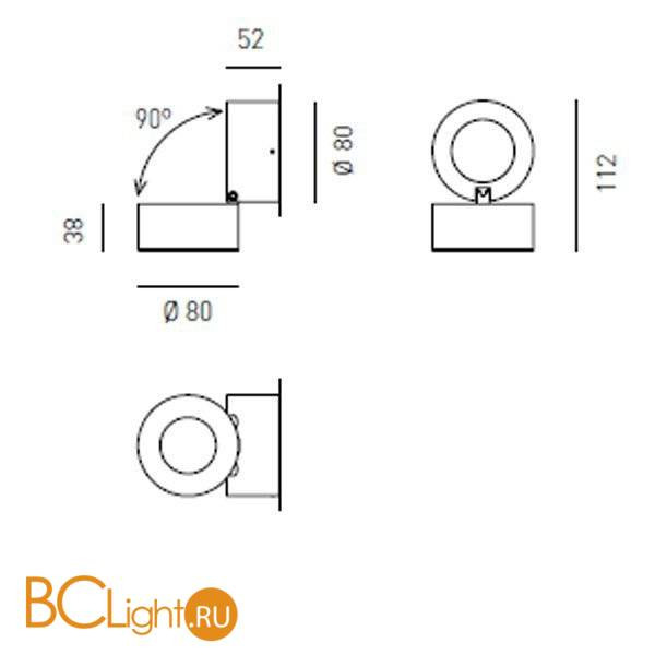 Спот (точечный светильник) светильник Axo light Favilla E6105004 Спот (точечный светильник) светильник Axo light Favilla E6105004
