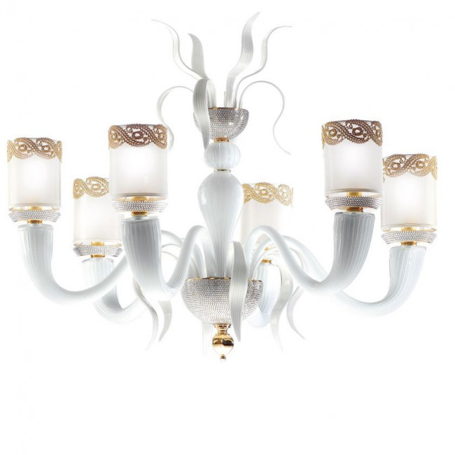 Люстра IlParalume MARINA 2220 1770/CH6/BI/ORO24K Люстра IlParalume MARINA 2220 1770/CH6/BI/ORO24K