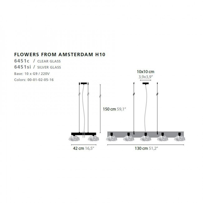 Подвесной светильник Ilfari Flowers from Amsterdam H10 10771 02 Подвесной светильник Ilfari Flowers from Amsterdam H10 10771 02