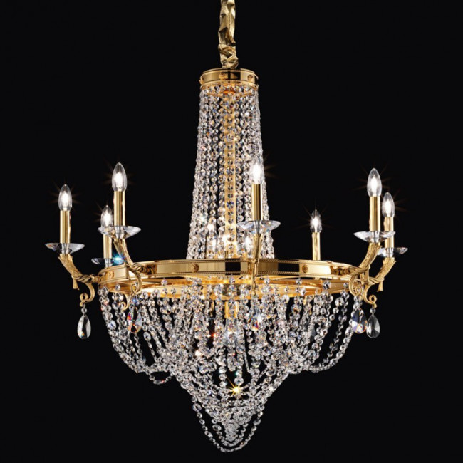 Люстра Masiero Impero & Deco VE 805 8+4+1 CUT CRYSTAL