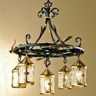 Люстра Passeri International Ottone L 7425/5 Dec. 083 + 01 Люстра Passeri International Ottone L 7425/5 Dec. 083 + 01