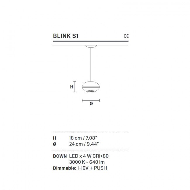 Подвесной светильник Masiero Blink S1 V95 Cut Подвесной светильник Masiero Blink S1 V95 Cut
