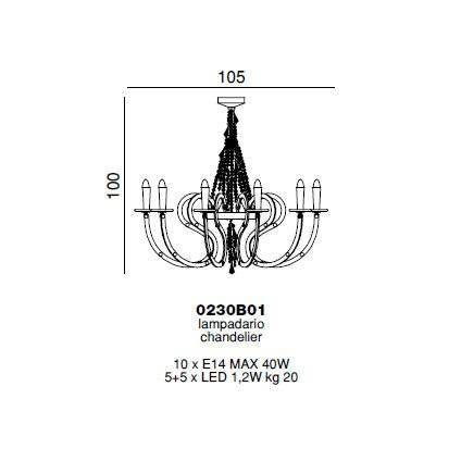 Потолочная люстра Beby Group Crystal rain 0230B01 Chrome Trasparent Cut Crystal Потолочная люстра Beby Group Crystal rain 0230B01 Chrome Trasparent Cut Crystal