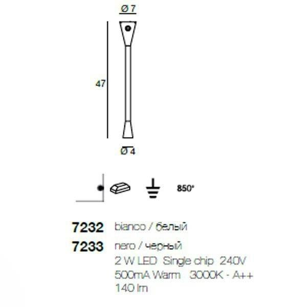 Настенный светильник Linea Light Snake 7233 Настенный светильник Linea Light Snake 7233