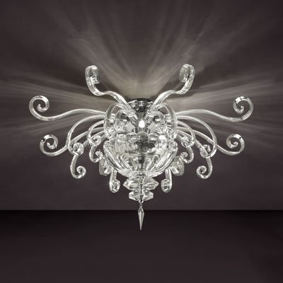 Потолочный светильник Euroluce Alicante PL4 silver Clear Потолочный светильник Euroluce Alicante PL4 silver Clear