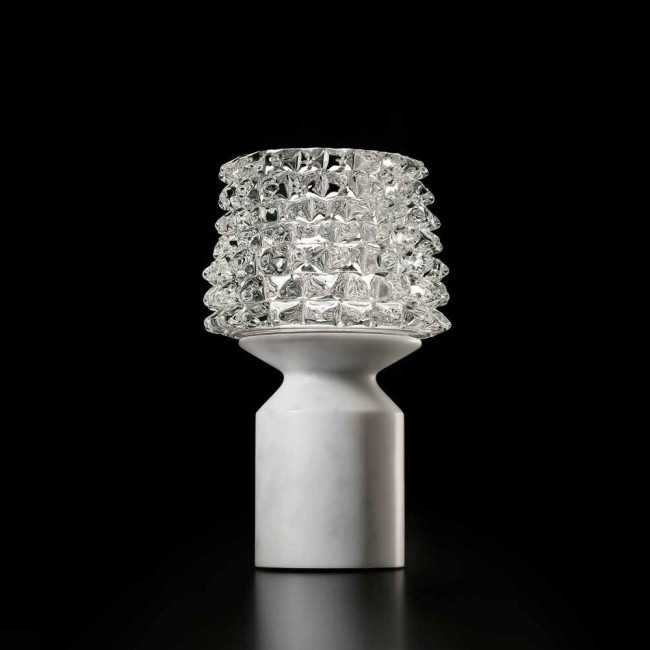 Настольная лампа Barovier&Toso Camparino 7359/CC/MW Настольная лампа Barovier&Toso Camparino 7359/CC/MW