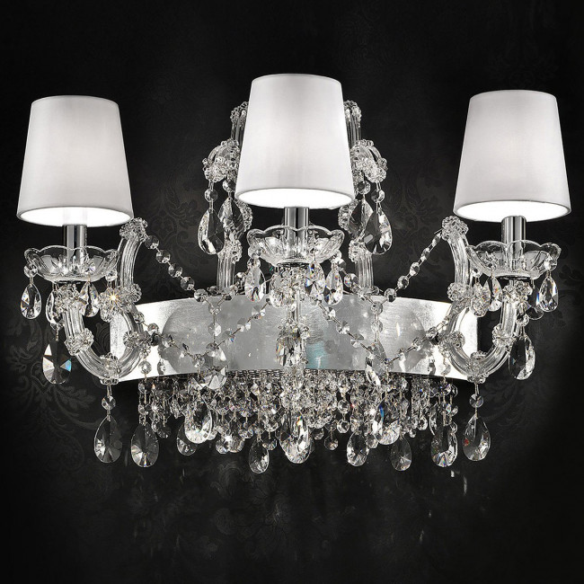 Бра Masiero Maria Teresa VE 921/A3+1 MT CUT CRYSTAL COT/12/WH Бра Masiero Maria Teresa VE 921/A3+1 MT CUT CRYSTAL COT/12/WH