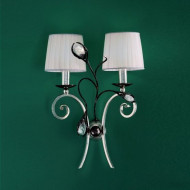 Бра MM Lampadari Pavone 6921/A2 V2556 With White Organza Бра MM Lampadari Pavone 6921/A2 V2556 With White Organza