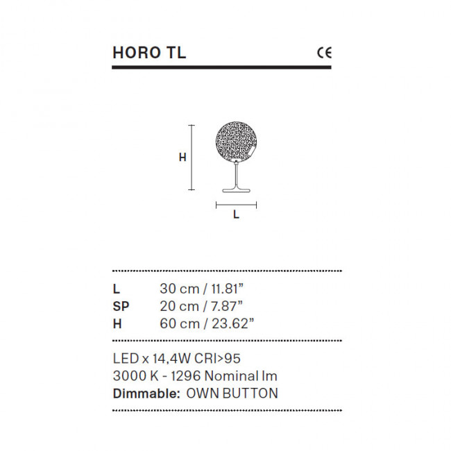Настольная лампа Masiero HORO TL G18 / TR Настольная лампа Masiero HORO TL G18 / TR