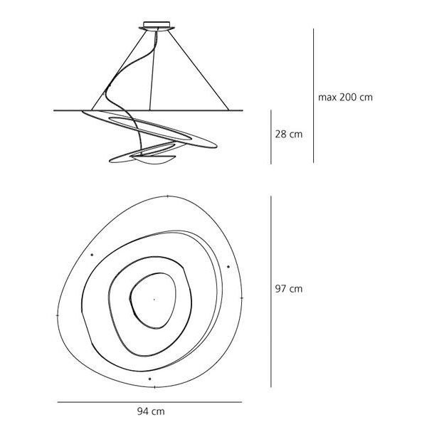 Подвесной светильник Artemide Pirce LED 1254110A Подвесной светильник Artemide Pirce LED 1254110A