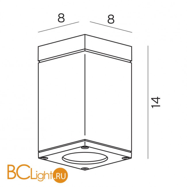 Уличный потолочный светильник Norlys Sandvik 795AL