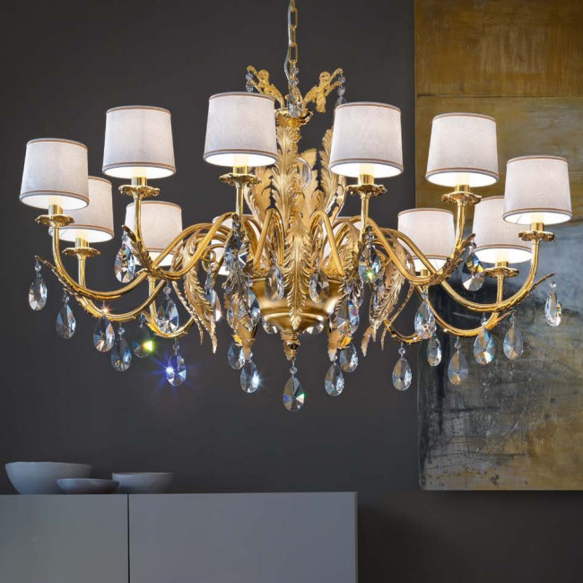 Люстра Masiero Acantia 12 G03 / DAM/14/WH Cut crystal Люстра Masiero Acantia 12 G03 / DAM/14/WH Cut crystal