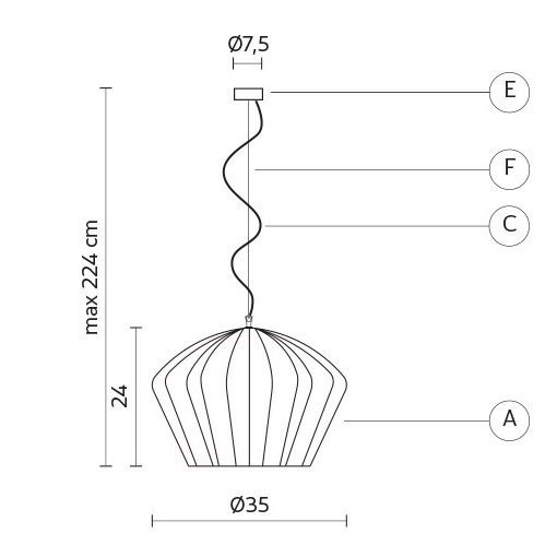 Подвесной светильник Karman Sahara SE670KV