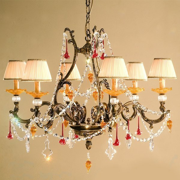 Люстра Passeri International Ottone L 7485/6/G Dec. 076 Люстра Passeri International Ottone L 7485/6/G Dec. 076