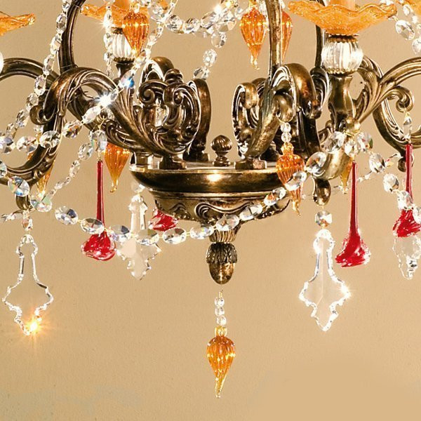 Люстра Passeri International Ottone L 7485/6/G Dec. 076 Люстра Passeri International Ottone L 7485/6/G Dec. 076