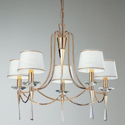 Люстра Prearo Princess PRINCESS/5/24K/CP Люстра Prearo Princess PRINCESS/5/24K/CP