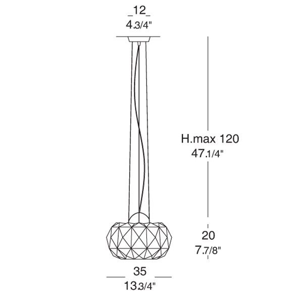 Подвесной светильник Leucos Deluxe 35 S 0002356 Подвесной светильник Leucos Deluxe 35 S 0002356
