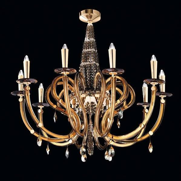 Потолочная люстра Beby Group Crystal rain 0230B01 Light gold SW Golden Teak