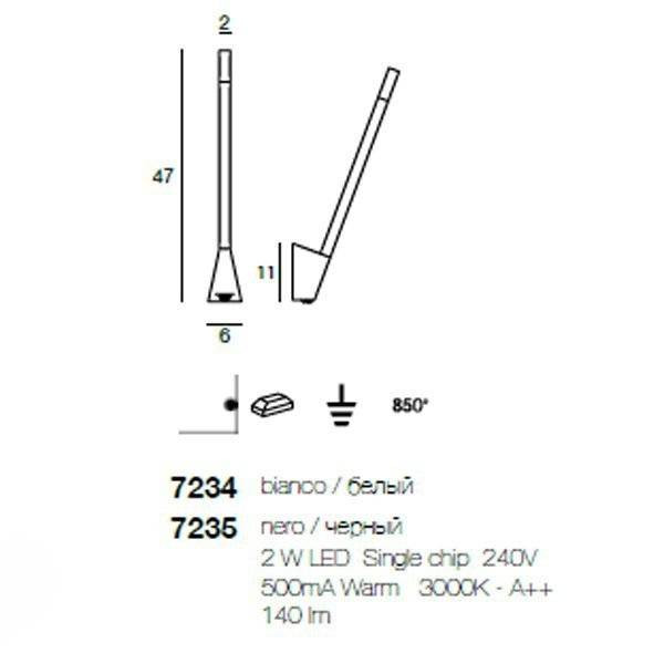 Настенный светильник Linea Light Snake 7234 Настенный светильник Linea Light Snake 7234