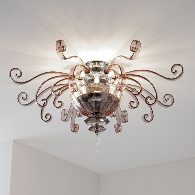 Потолочный светильник Euroluce Alicante PL4 silver Fume Потолочный светильник Euroluce Alicante PL4 silver Fume