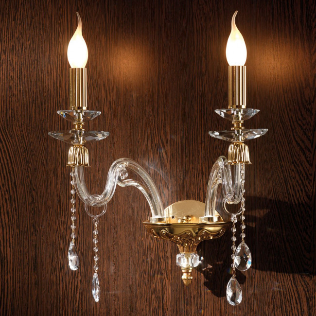 Бра Euroluce Elsa A2 gold Clear Бра Euroluce Elsa A2 gold Clear