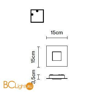 Настенно-потолочный светильник Fabbian Quarter F38 G07 01 Настенно-потолочный светильник Fabbian Quarter F38 G07 01