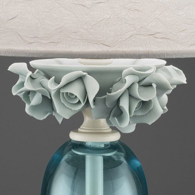 Настольная лампа Euroluce Bora LG1 ivory Tiffany Настольная лампа Euroluce Bora LG1 ivory Tiffany